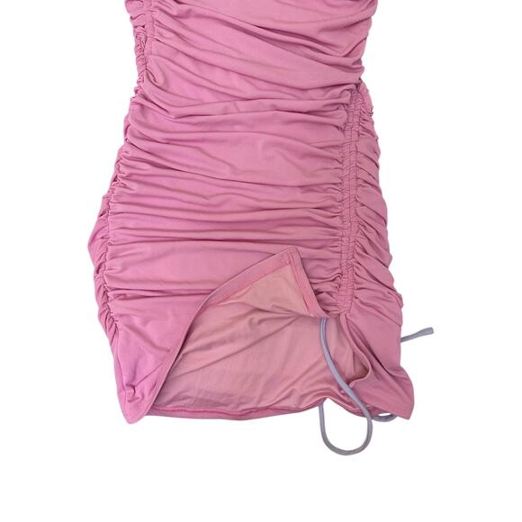 White Fox Boutique RECKLESS HEART MINI‎ DRESS Size Medium Pink - Picture 7 of 10